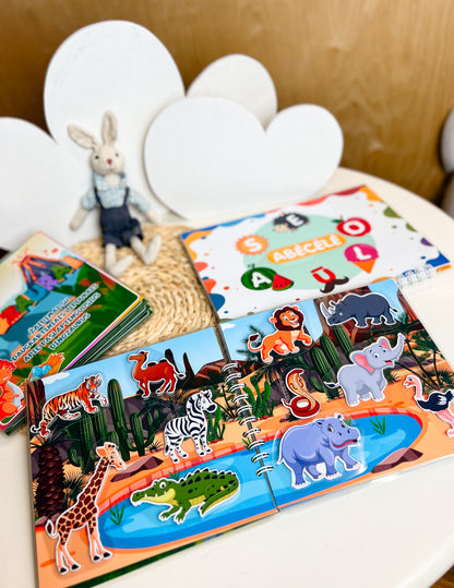 "Viso pasaulio gyvūnai" lavinamoji knygelė