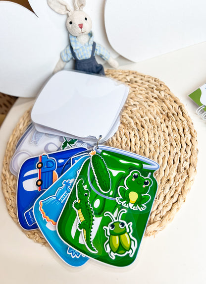 "Spalvotieji stiklainiai" lavinamoji knygelė