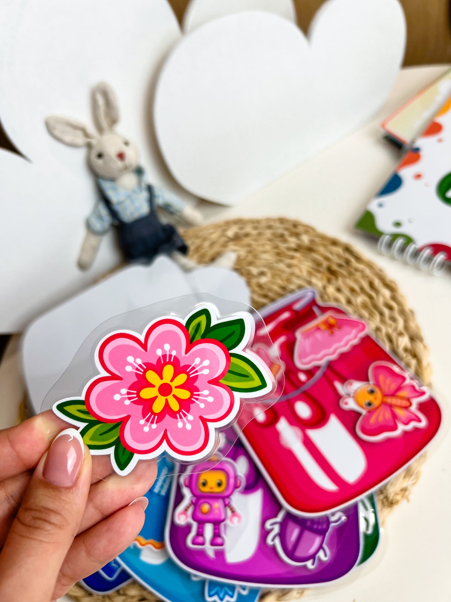 "Spalvotieji stiklainiai" lavinamoji knygelė