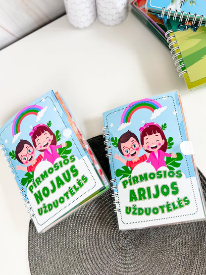 "Pirmosios užduotėlės" A5 lavinamoji knygelė