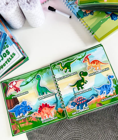 "Dinozaurai" lavinamoji knygelė