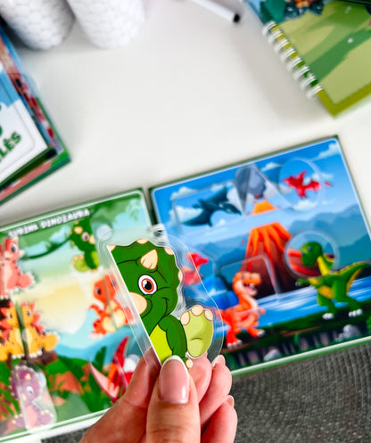 "Dinozaurai" lavinamoji knygelė