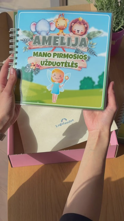 "Mano pirmosios užduotėlės" lavinamoji knygelė